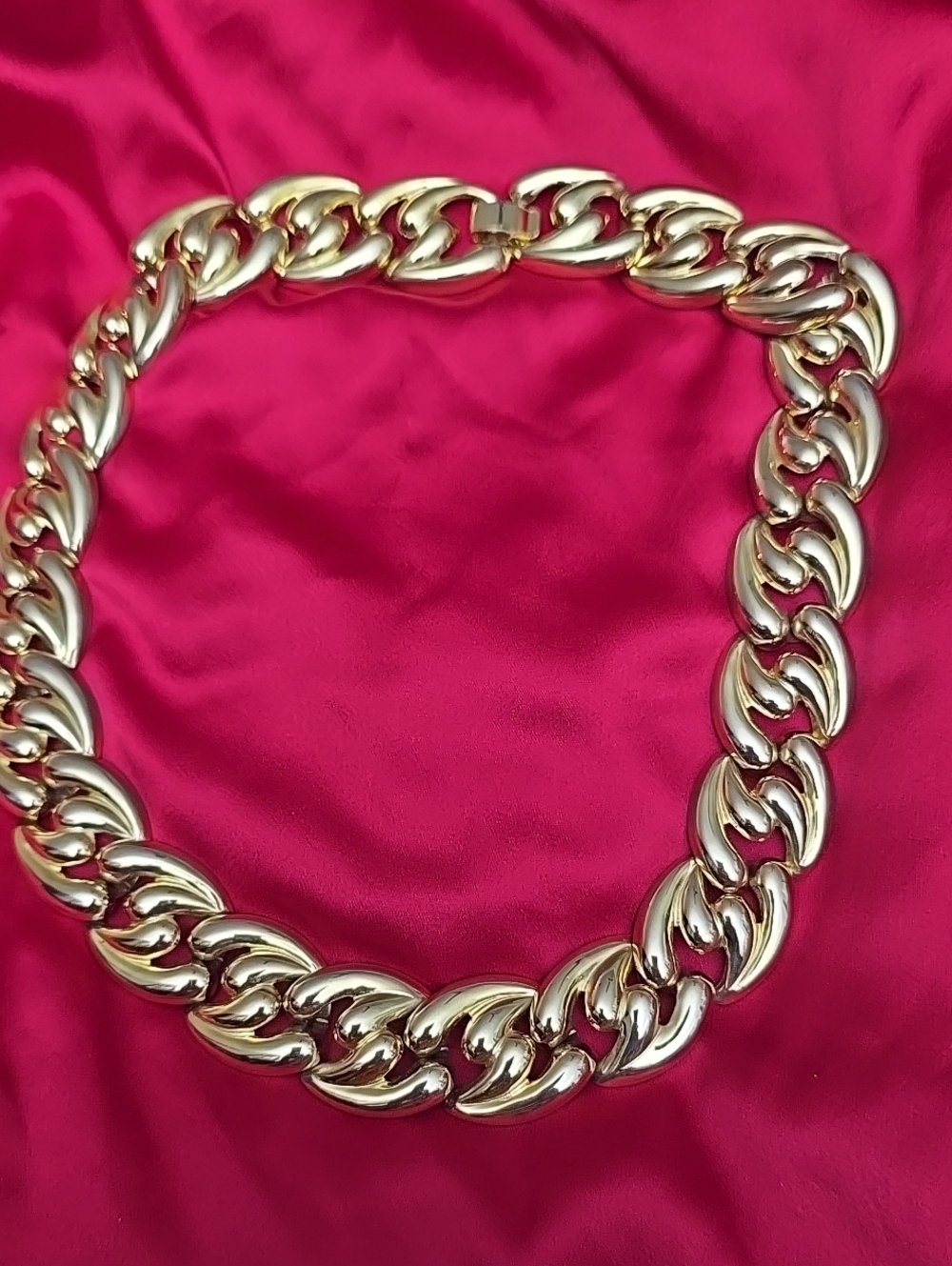 Gold Chunky Curb Chain Necklace for Women